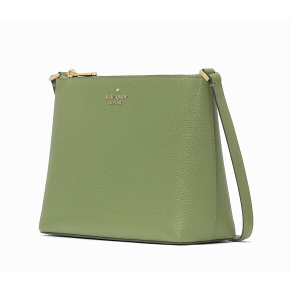 New Kate Spade Leila Crossbody Pebble Leather Cedar Stand - Picture 3 of 5